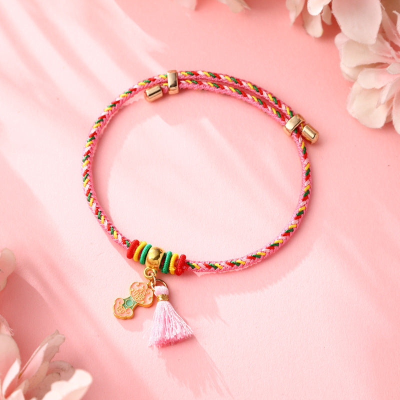 Children's Hundred Dragon Boat Festival Colorful Braided Rope Batches Of Goods Bracelets