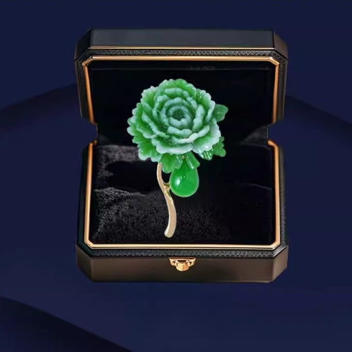 Women's Micro Zircon Brooch Exquisite Plant Pin Brooches