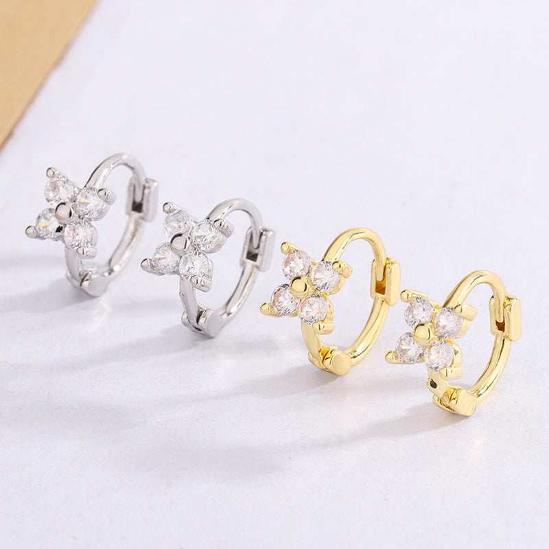 Trendy Inlaid Stone Temperament Four Sets Rings