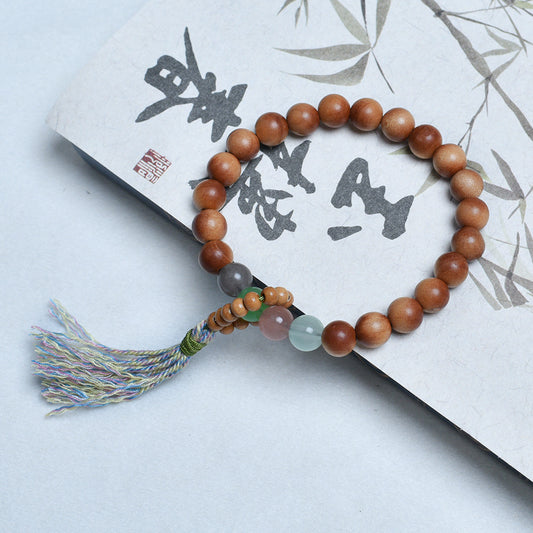 Barbie Sandalwood Tassel National Style Female Artistic Bracelets