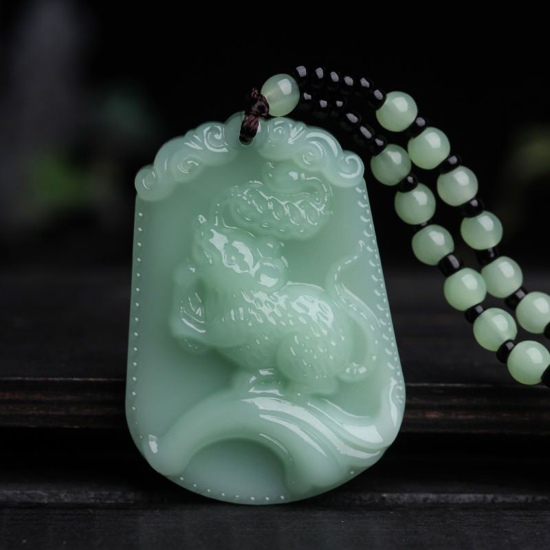 Jade Bamboo Graceful Fashionable Personalized Clothing Necklaces