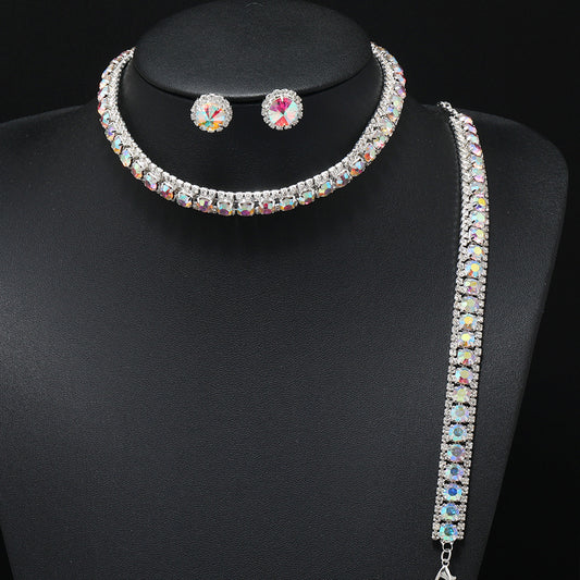 Women's Light Luxury Temperament Grandmother Lu Color For Jewelry Set