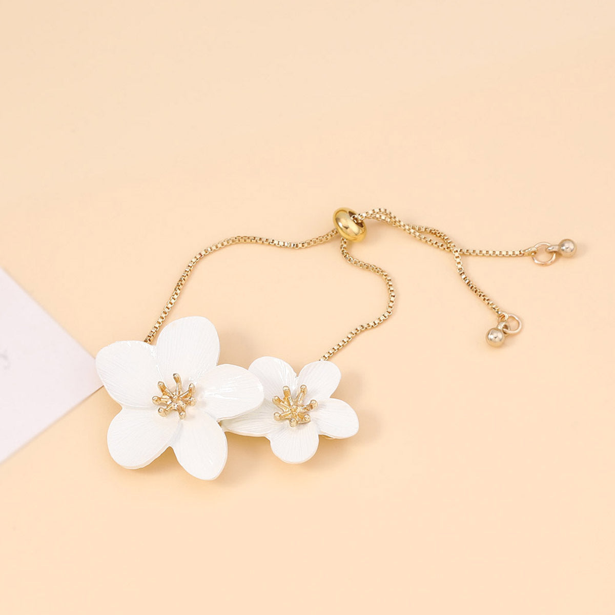 Fashion Enamel Fresh Three-dimensional Flower Versatile Simple Jewelry Set