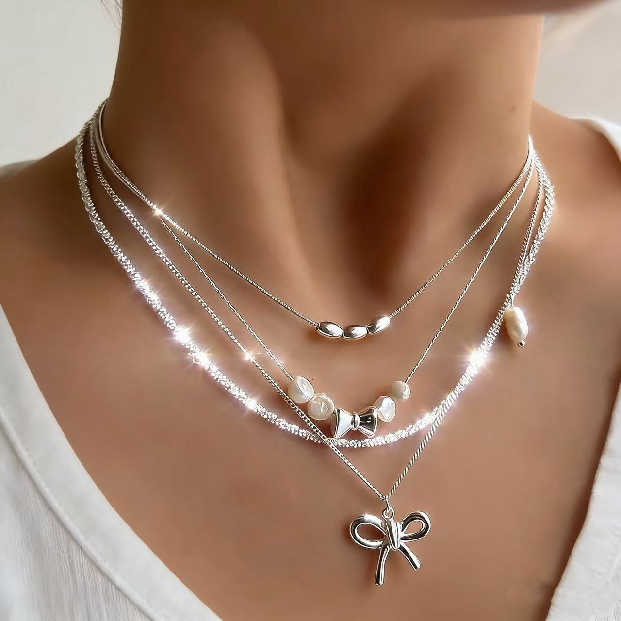 Punk Rock Style Simple Exquisite Sweet Necklace