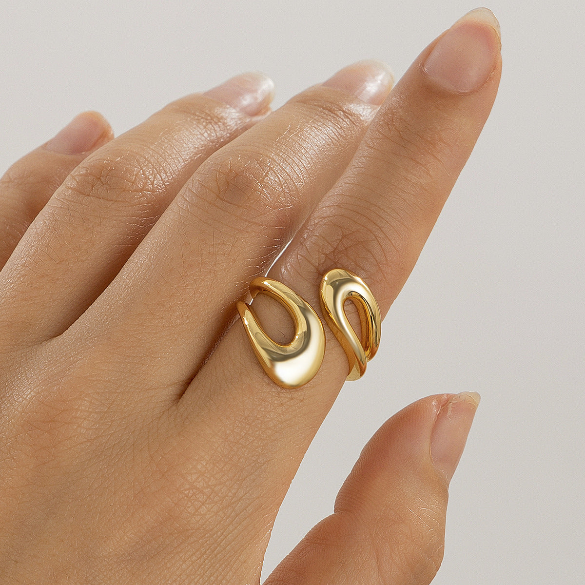 Design Geometric Niche Open Index Finger Rings