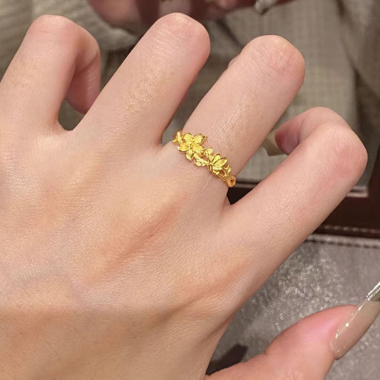 Love Of Butterfly Vintage Gold High-grade Rings