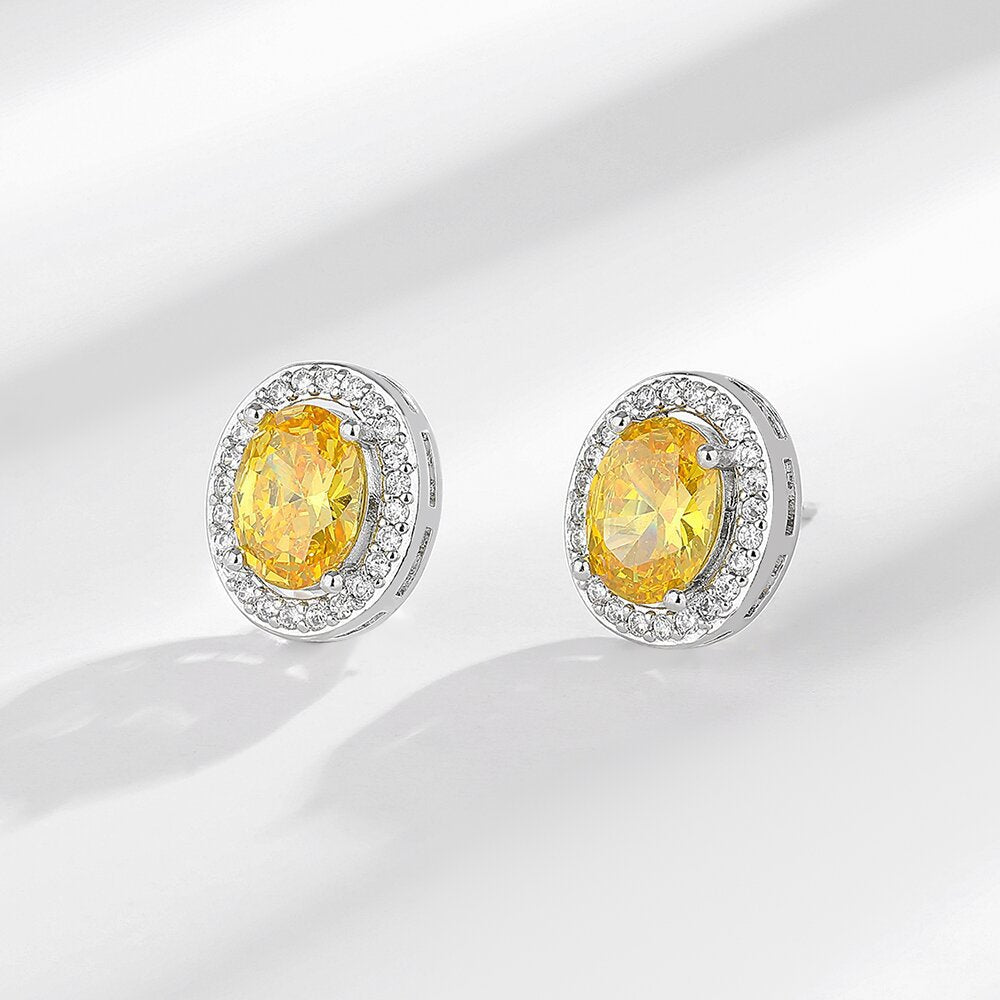 Women's Broadcast High-grade Personalized Sier-plated Color Zircon Affordable Luxury Style For Rings