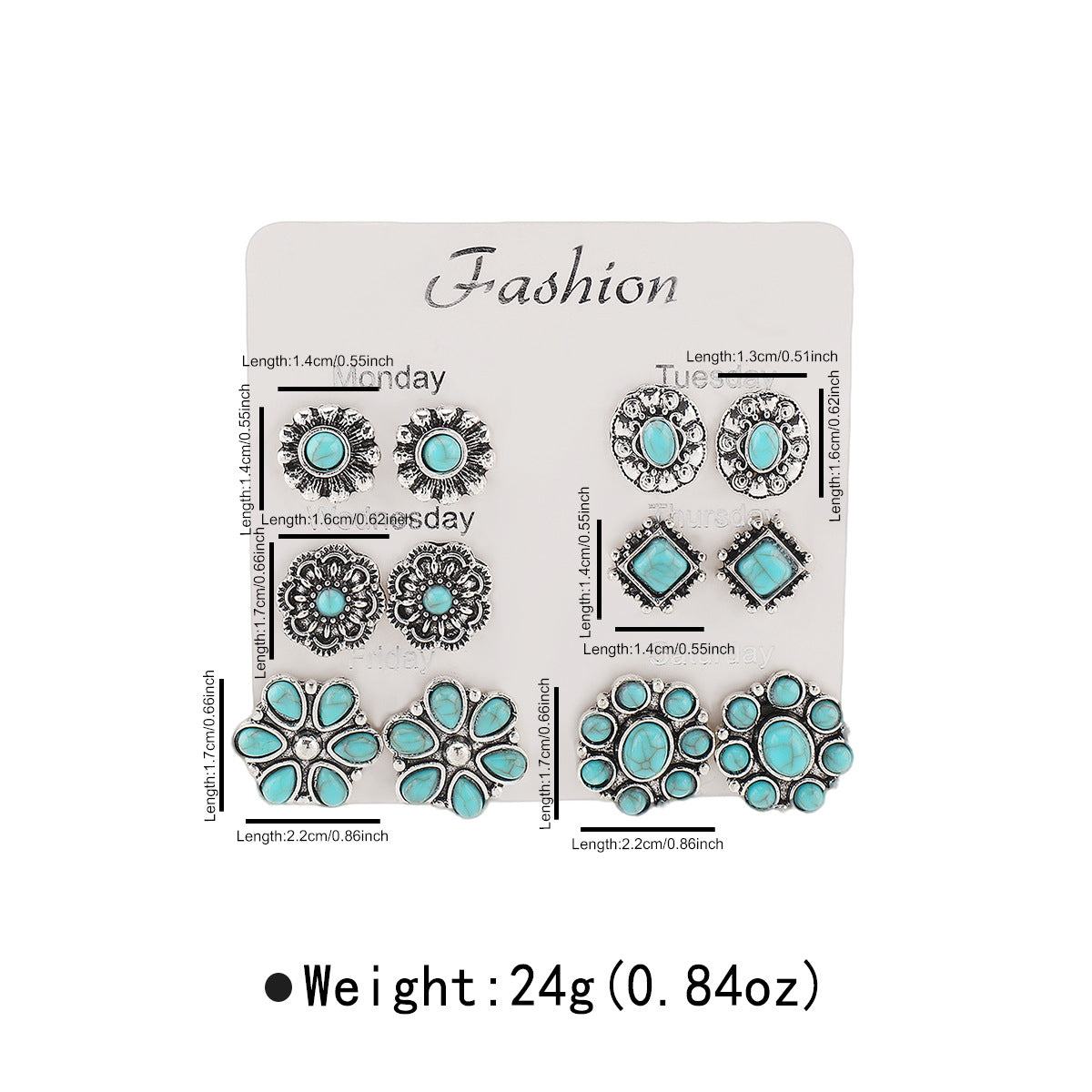 Heart Water Drops Geometric Pairs Earings Stud Earrings