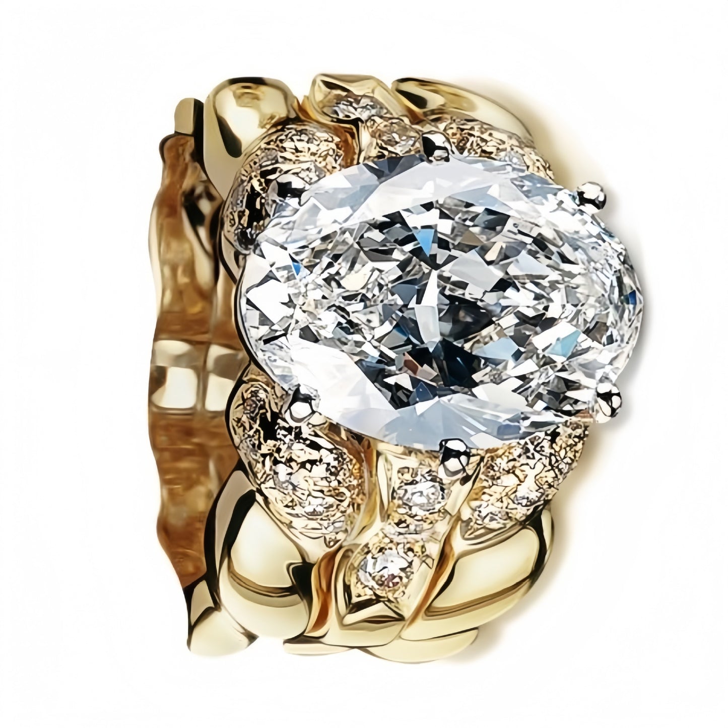 Comfortable Engagement Diamond Fashion Luxury Zircon Ring