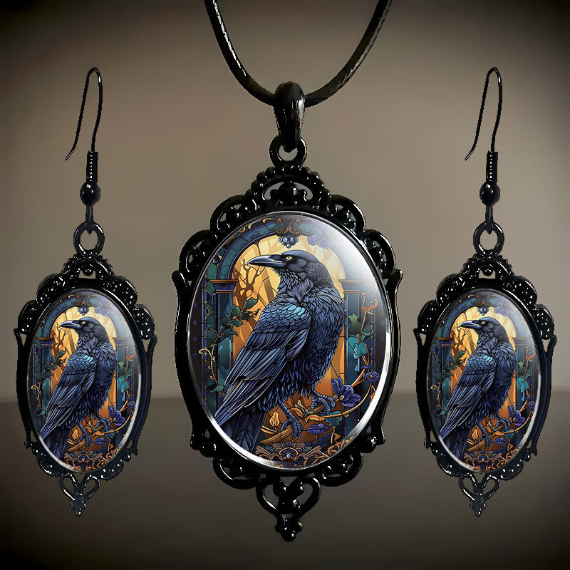 Fashion Elegant Glass Suite Romantic Gift Jewelry Set