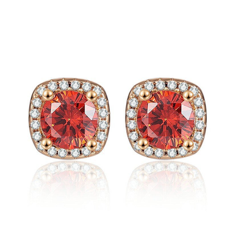 Moissanite Ear Female With Hearts Sterling Earrings