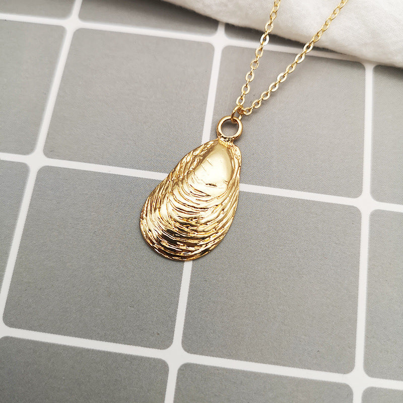 Summer Alloy Shell Exaggerated Personalized Marine Necklace