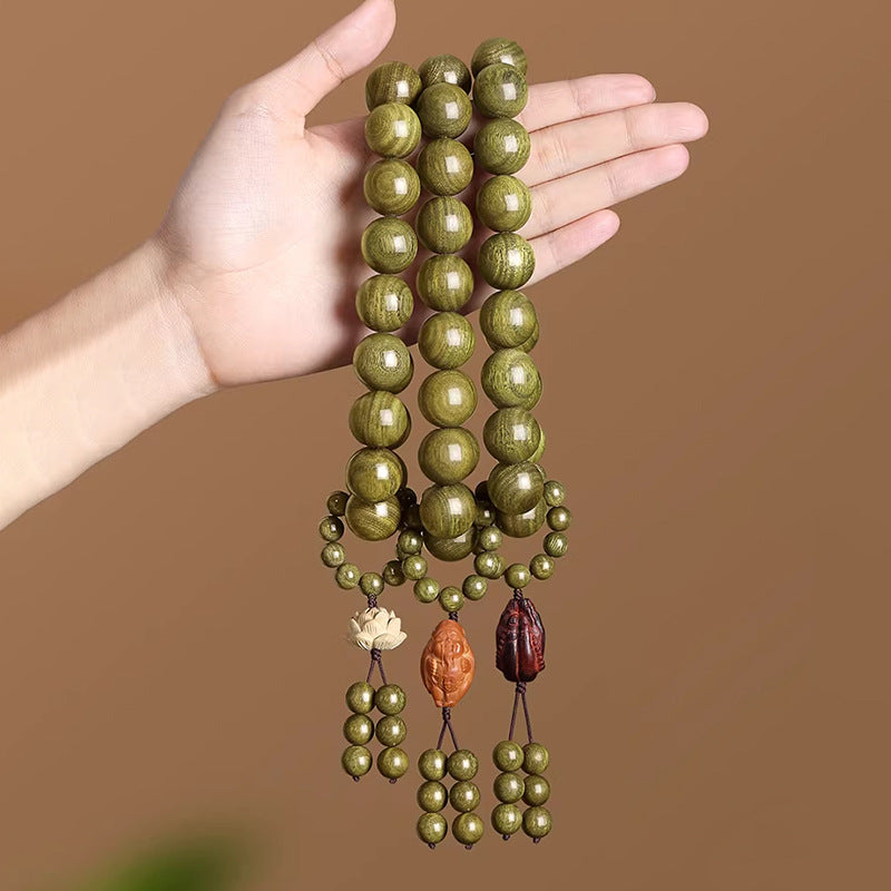 Men's Natural Sandalwood Large Size Car Gear Controller Decoration Crafts Prayer Bracelet