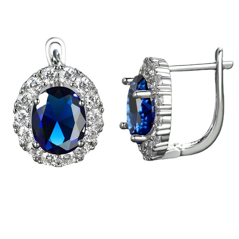 Women's White Diamond For Small Personality Simple Stud Earrings