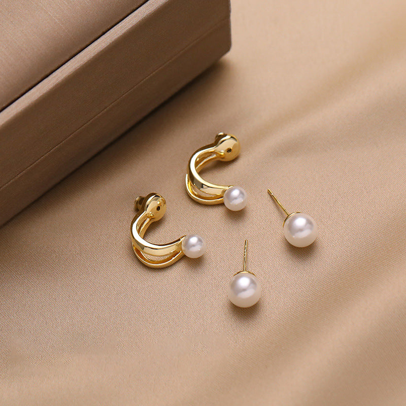 Women's One Style For Pearl High Sense Light Luxury Earrings