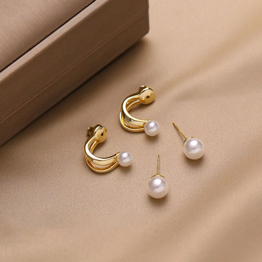 Women's One Style For Pearl High Sense Light Luxury Earrings
