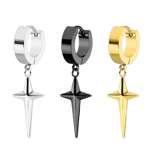Women's & Men's Stainless Steel Simple Metal Gold Geometric Fashion Trend Goddess Style Earrings