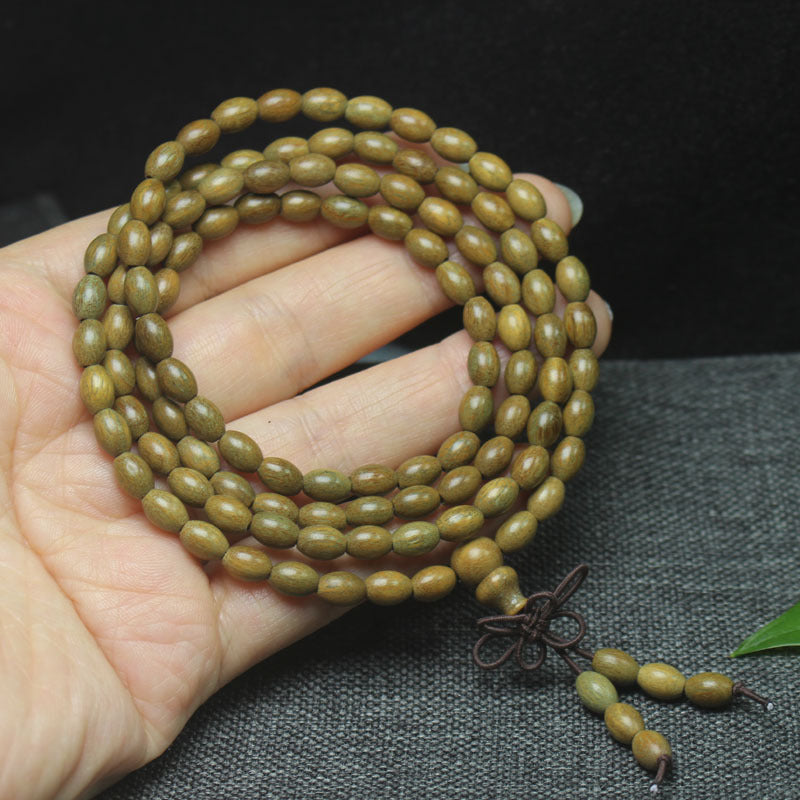 Women's Red Sandalwood Rice Bead For Crafts Bracelets