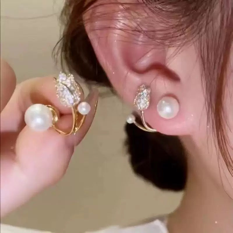 Women's Low Price Light Luxury Premium Temperamental Pearl Eardrops Rings