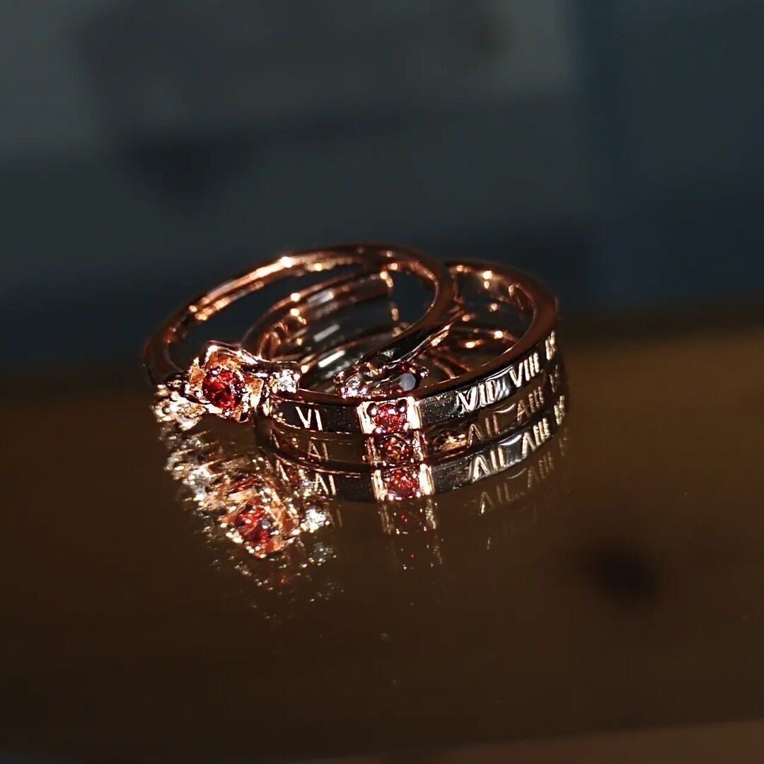 Theme Rose Time Mr Queen's Choice Light Luxury Rings
