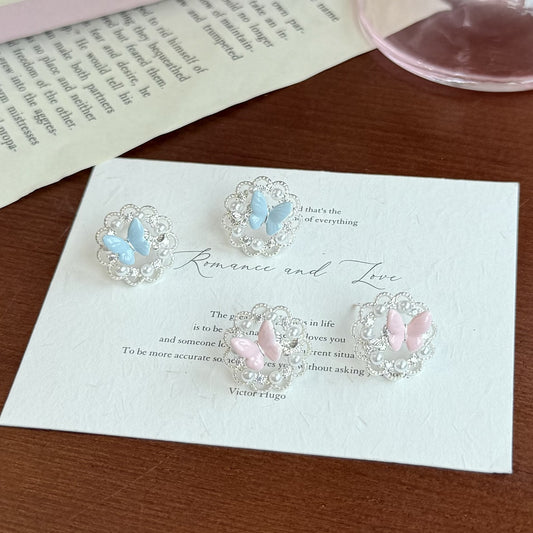 Lace With Flexible Daily Commuting Date Super Earrings