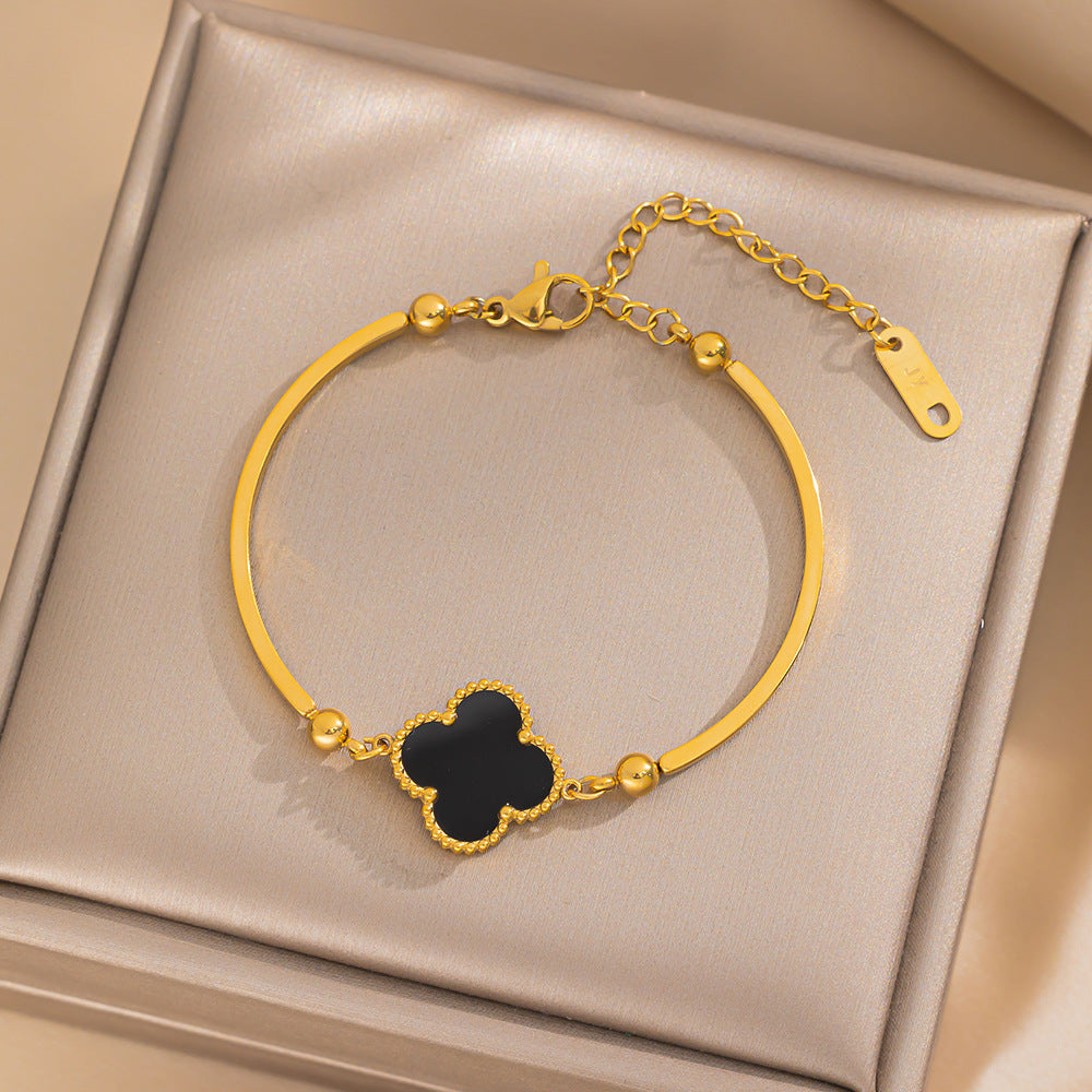 Women's Tube Double-sided Clover Affordable Luxury Fashion Bracelets