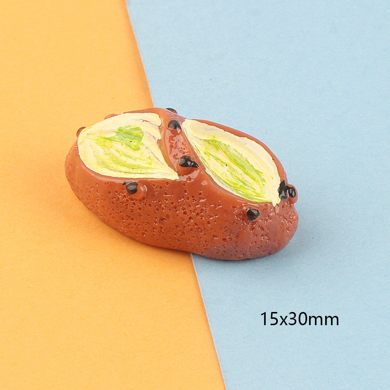 Children's Simulation Candy Toy Cream Bread Cake Glue Jewelry Accessories