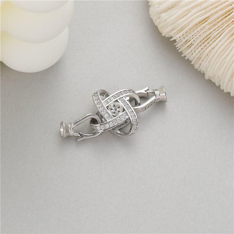 Glamorous Elegant Pearl Buckle Connection Closing Jewelry Accessories
