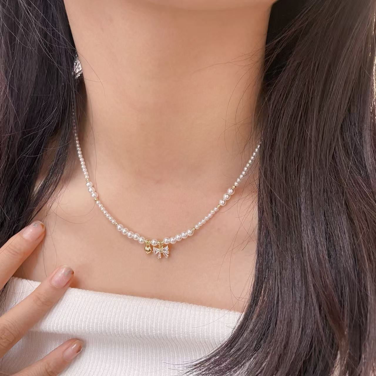 Women's Cross Hot Twin High-grade Light Luxury Necklace