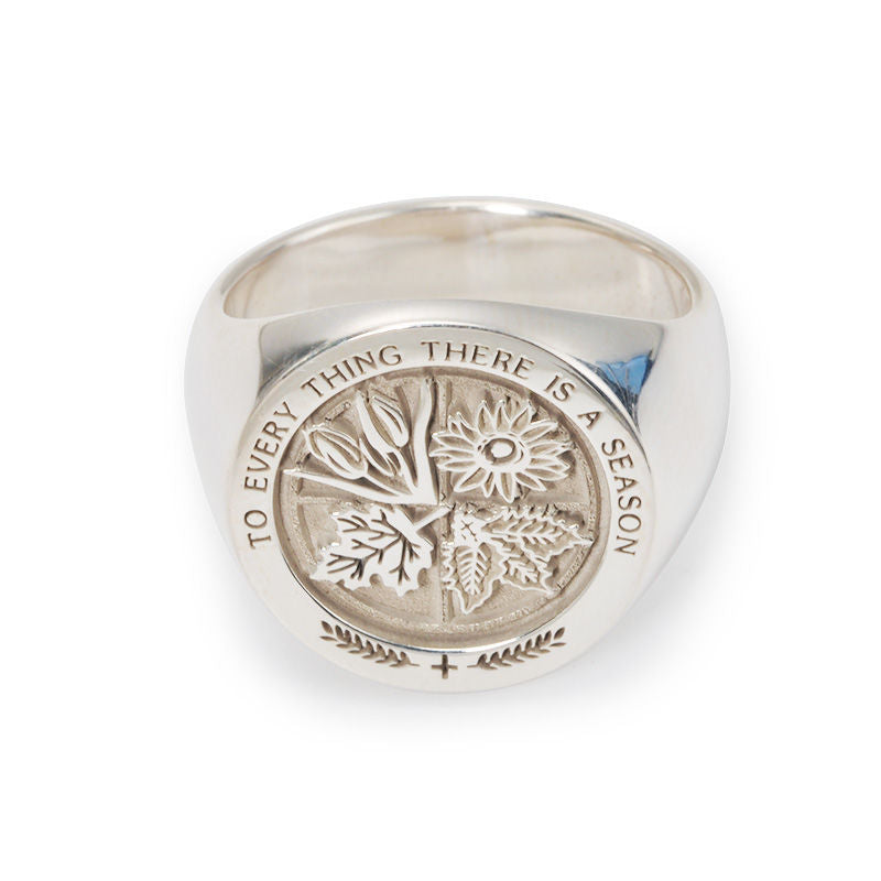 Men's Everything In The World Has Regular Signet Domineering Light Rings