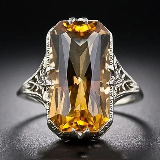 Lovely White Opal Irregular On Both Sides Simple Rings