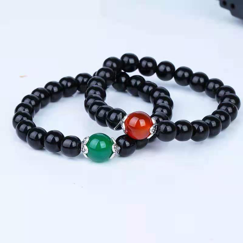 Women's & Men's Agate Couple Imitation Simple Style Red Bracelets