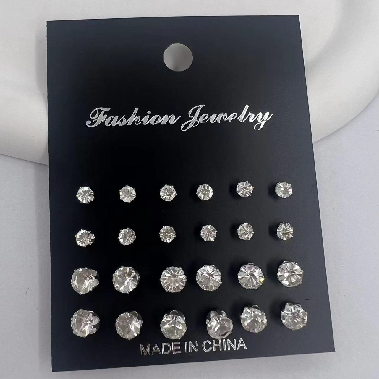 Innovative Simple Elegant Zircon Rhinestones Rhinestone Earrings