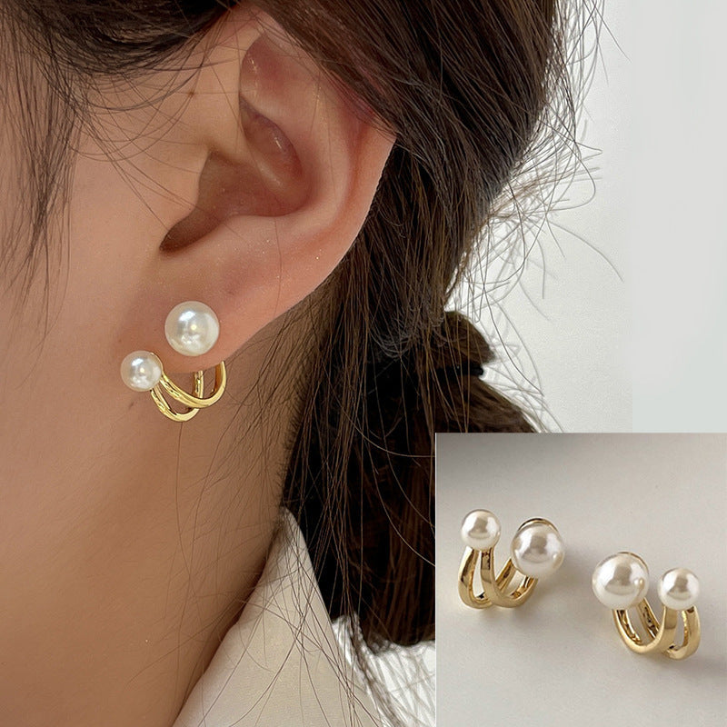 Women's Sier Needle Korean Simple Niche Temperament Earrings