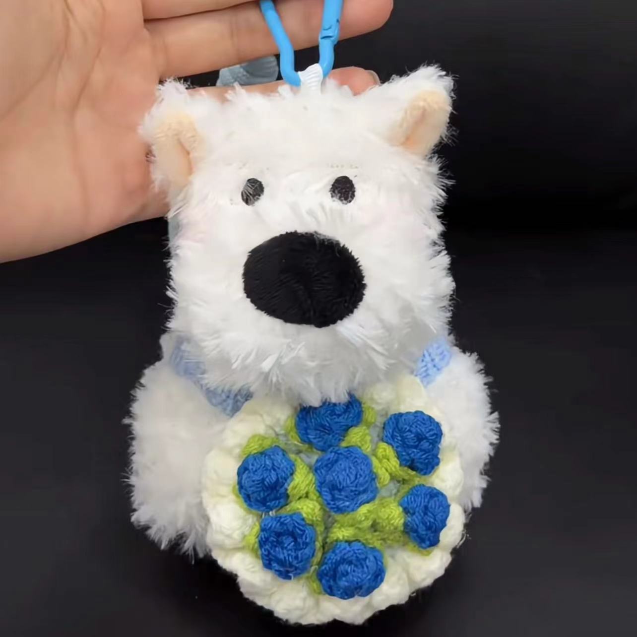 Highland Scrawled Puppy Plush Doll Backpack Cute Hanging Ornaments