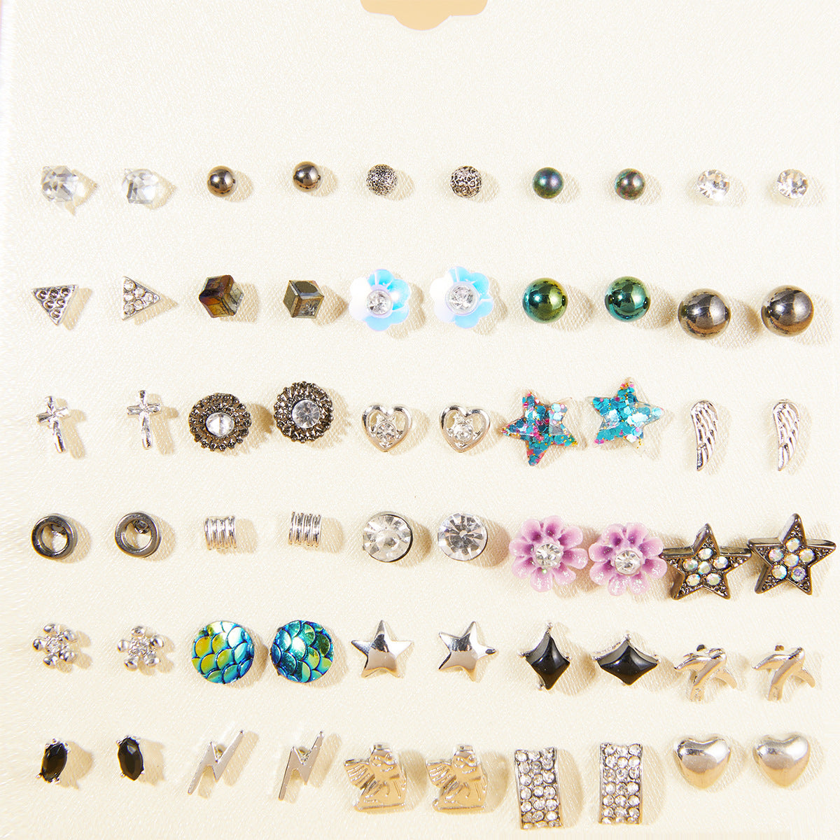 Glamorous Bow Flower Starfish Butterfly Combination Rings