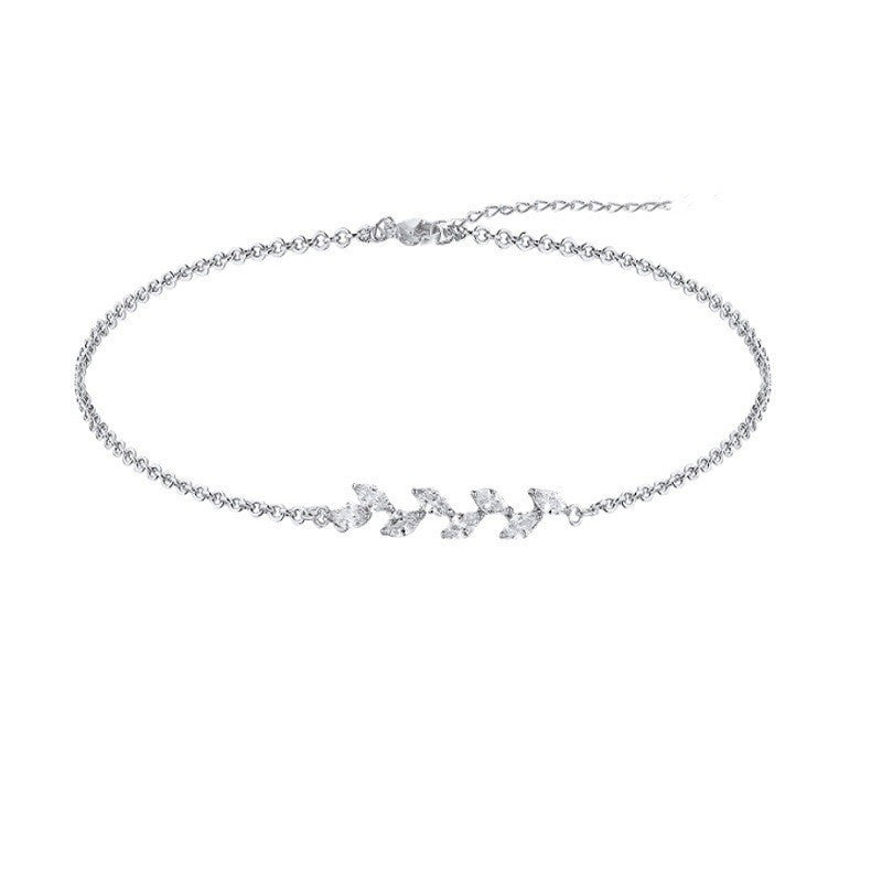 Leaf Bridal Female Korean Style Design Mori Bracelet