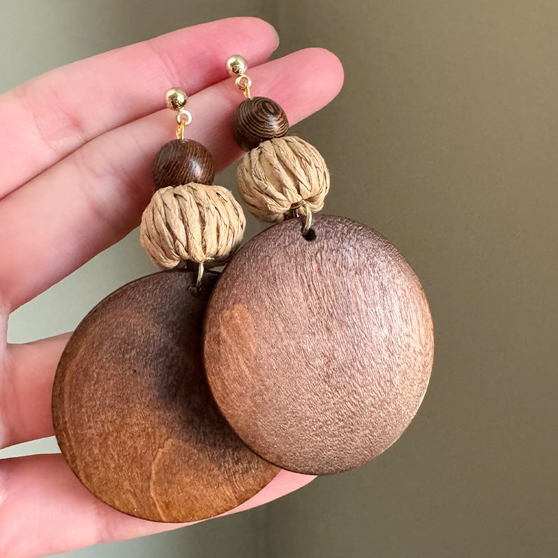 Unique Wooden Beaded Retro Personality Premium Rings