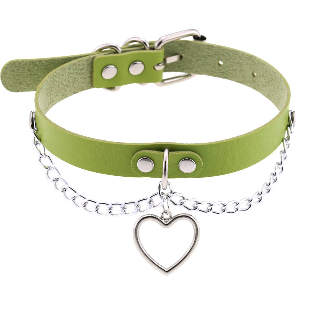 Heart-shaped Clavicle Classic Peach Heart Neck Band Collar
