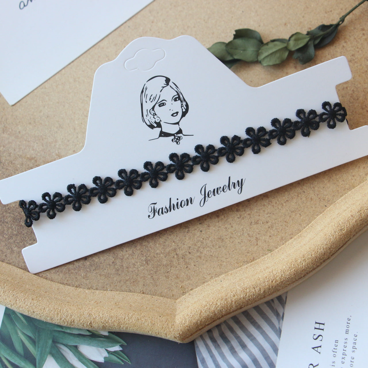 Female Niche Design Clavicle Chain Black Dark Neck Band Necklaces