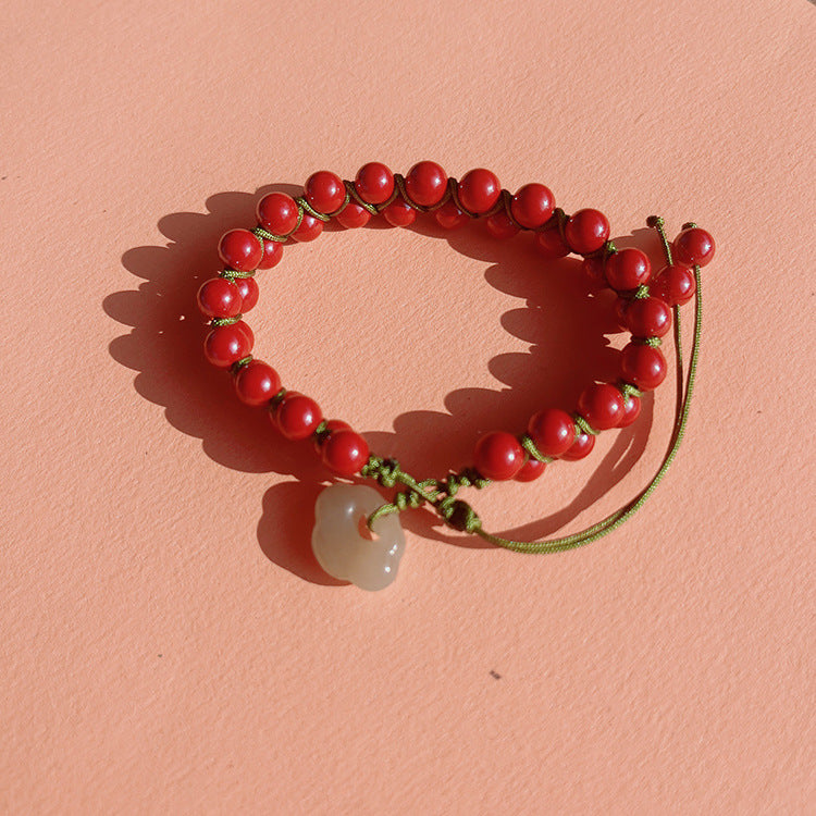 Sand Emperor Sandstone Jade Female Handmade Bracelets