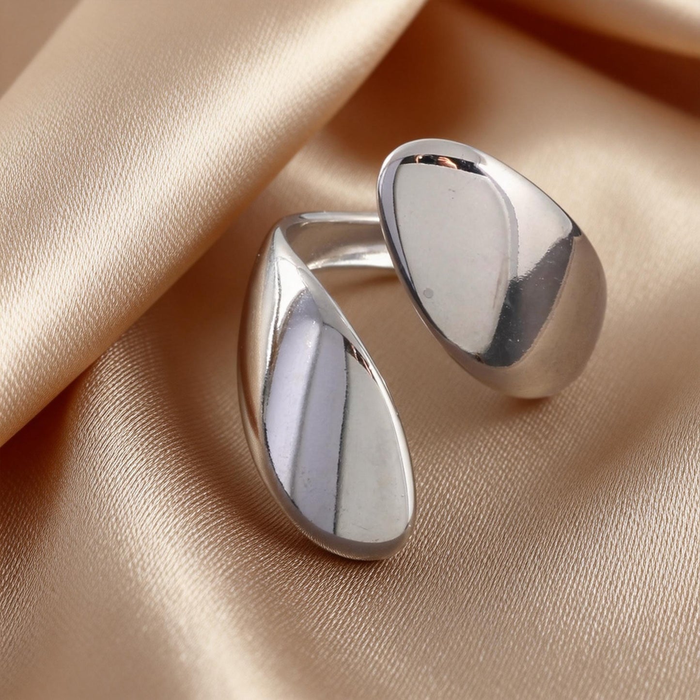Steel Open-end Niche High-grade Fashion Trend Affordable Luxury Style Ring