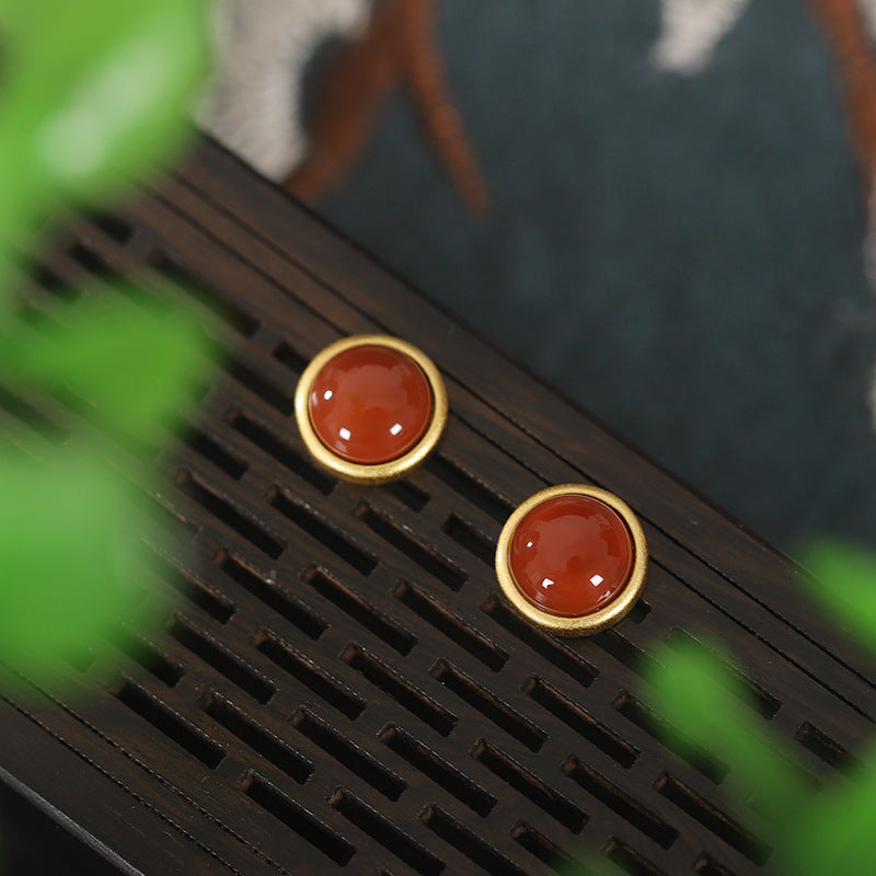 Women's Sterling Sier Gold Plated Southern Red Earrings