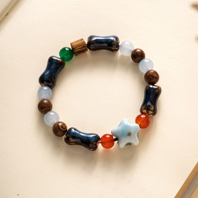 Ceramic Ornament Ethnic Simple Personality Woven Bracelets