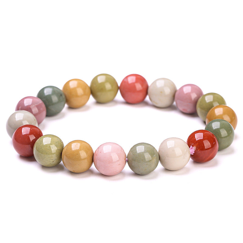 Natural Milkshake Female Fashion Colorful Agate Bracelets
