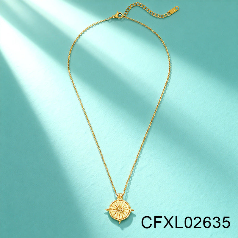 Women's Light Luxury High-grade Titanium Steel Simple Geometric Necklace
