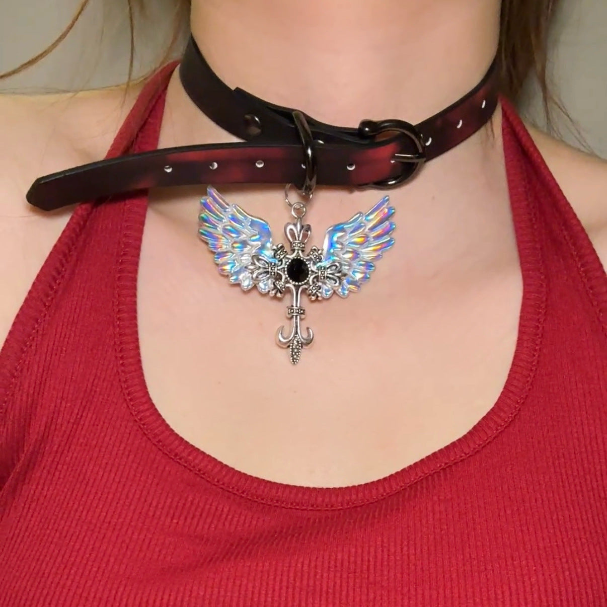 Women's Warm Color Changing Leather Hot Senior Clavicle Collar