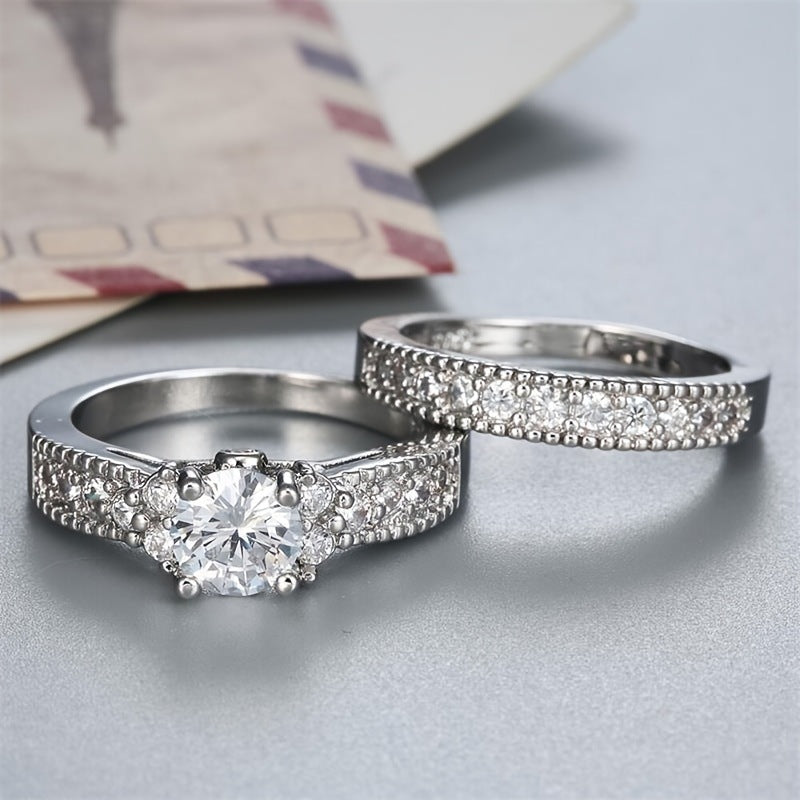 Fashion Gorgeous Valentine's Day Zircon Spot Ring