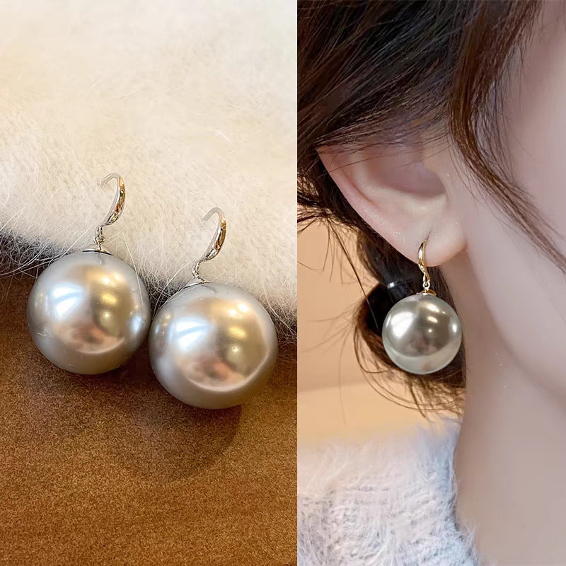 Women's Sier Pearl Light Luxury Sense Niche Earrings