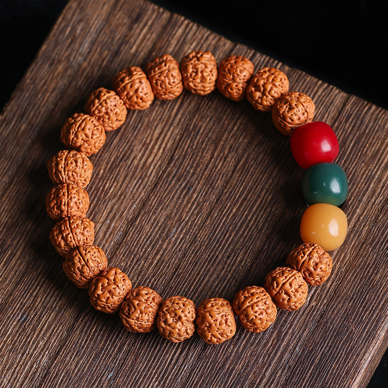 Men's Rosary Hand Toy High Oil Density Straight Cut Vajra Live Bracelet